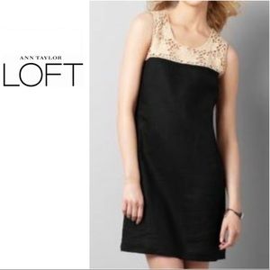 Linen and Crochet Dress